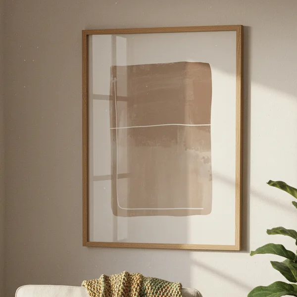 Minimalist Brushstroke Abstract Wall Art Print (300 DPI)