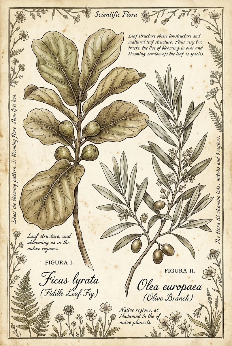 Olive Branch Botanical Wall Art Print (300 DPI)