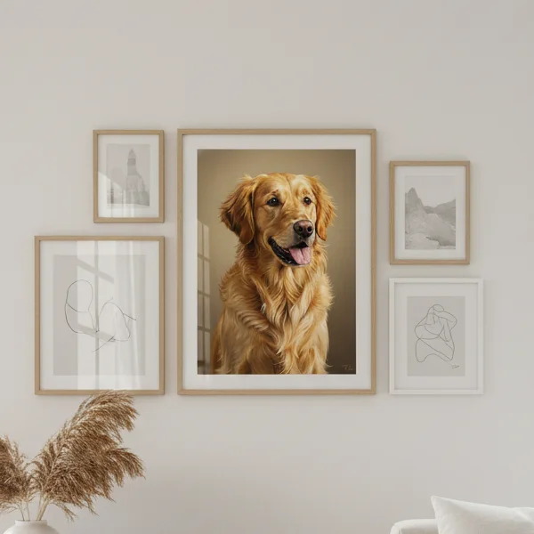 Custom Golden Retriever Portrait -  (Digital File)