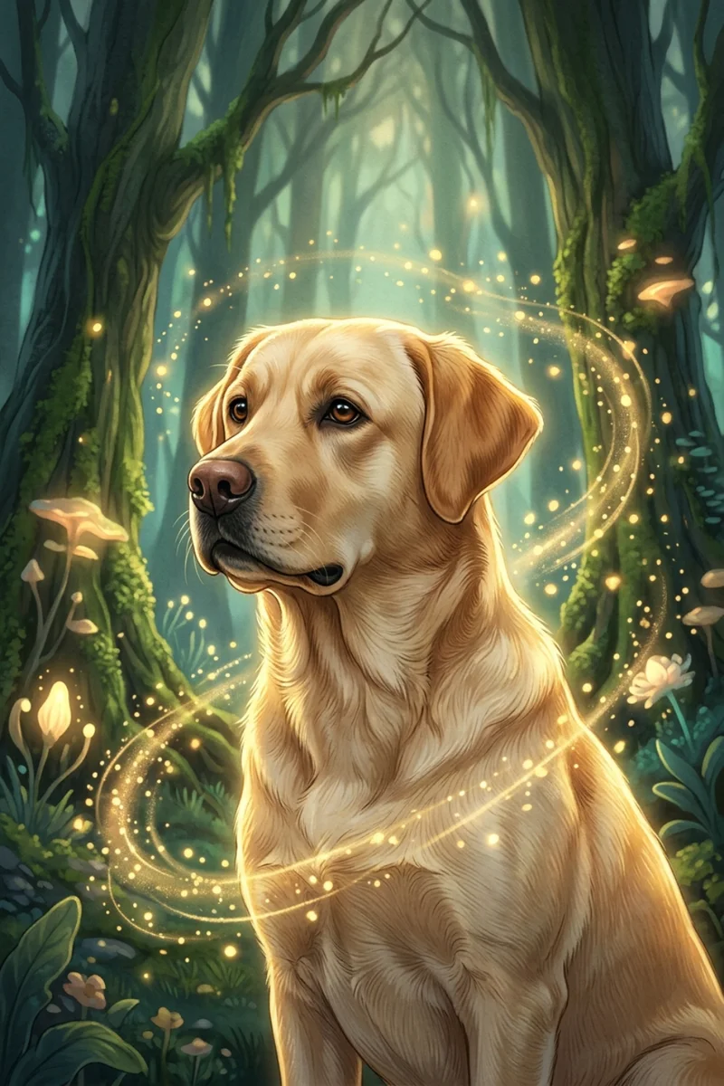 Custom Labrador Retriever Portrait - Pet Wilderkind Style (Digital File)
