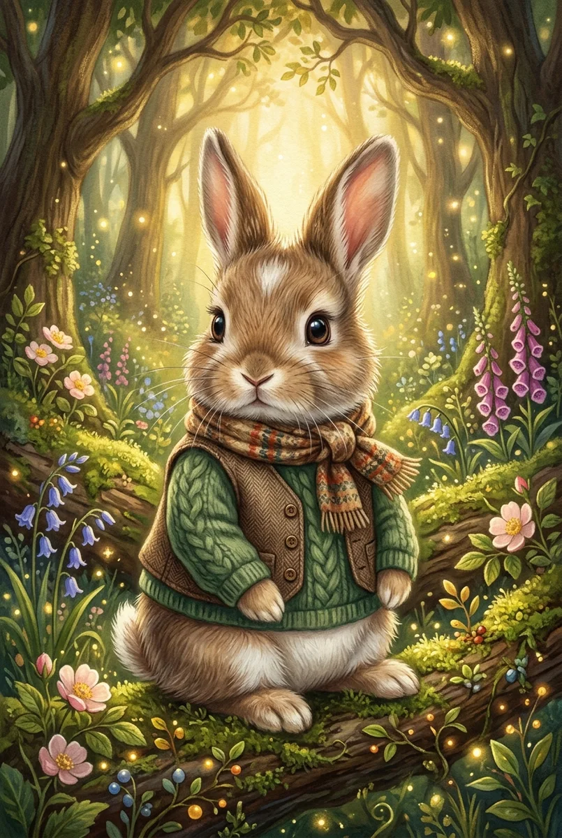 Pet Wilderkind Baby Bunny Nursery Print (300 DPI)
