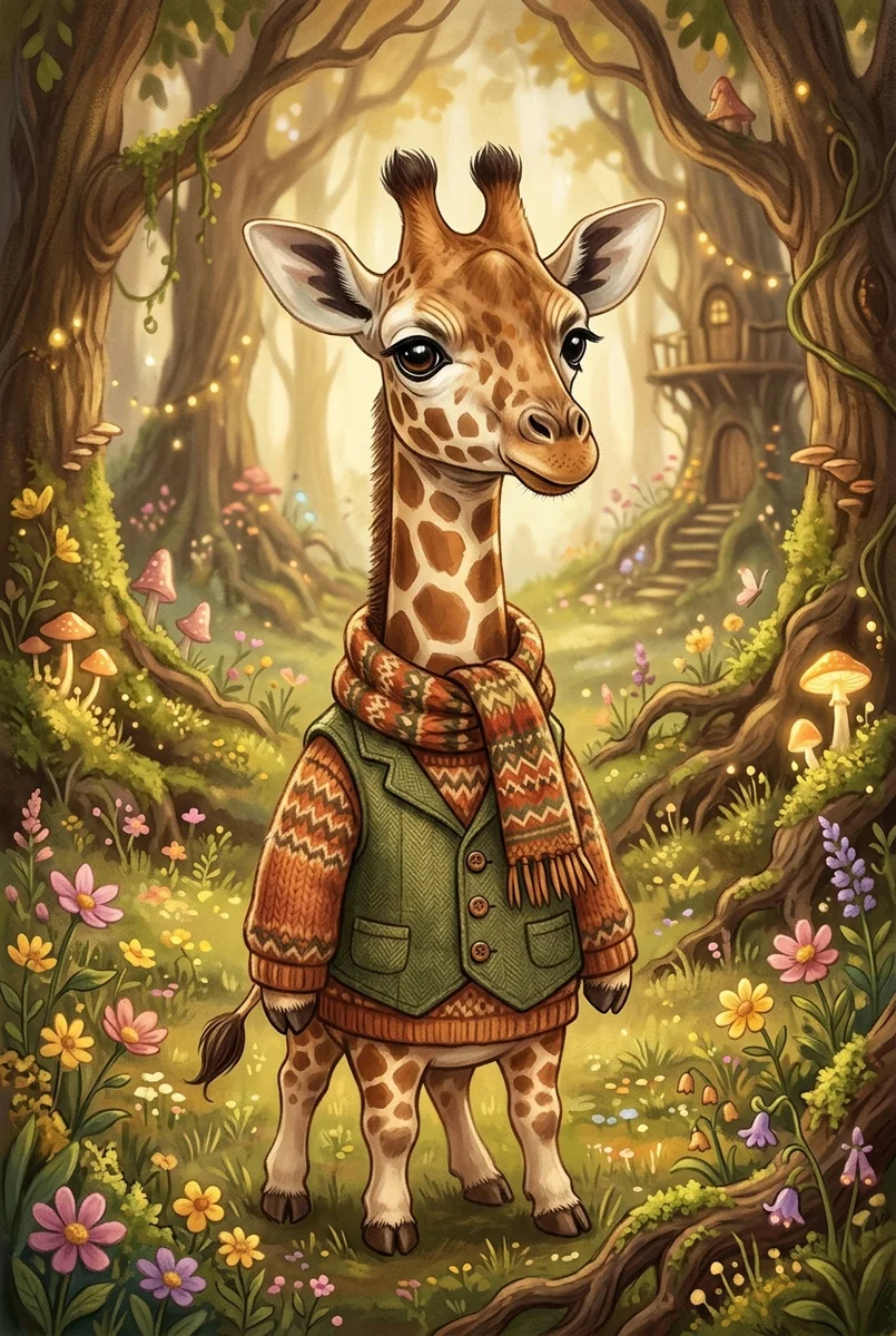 Pet Wilderkind Baby Giraffe Nursery Print (300 DPI)