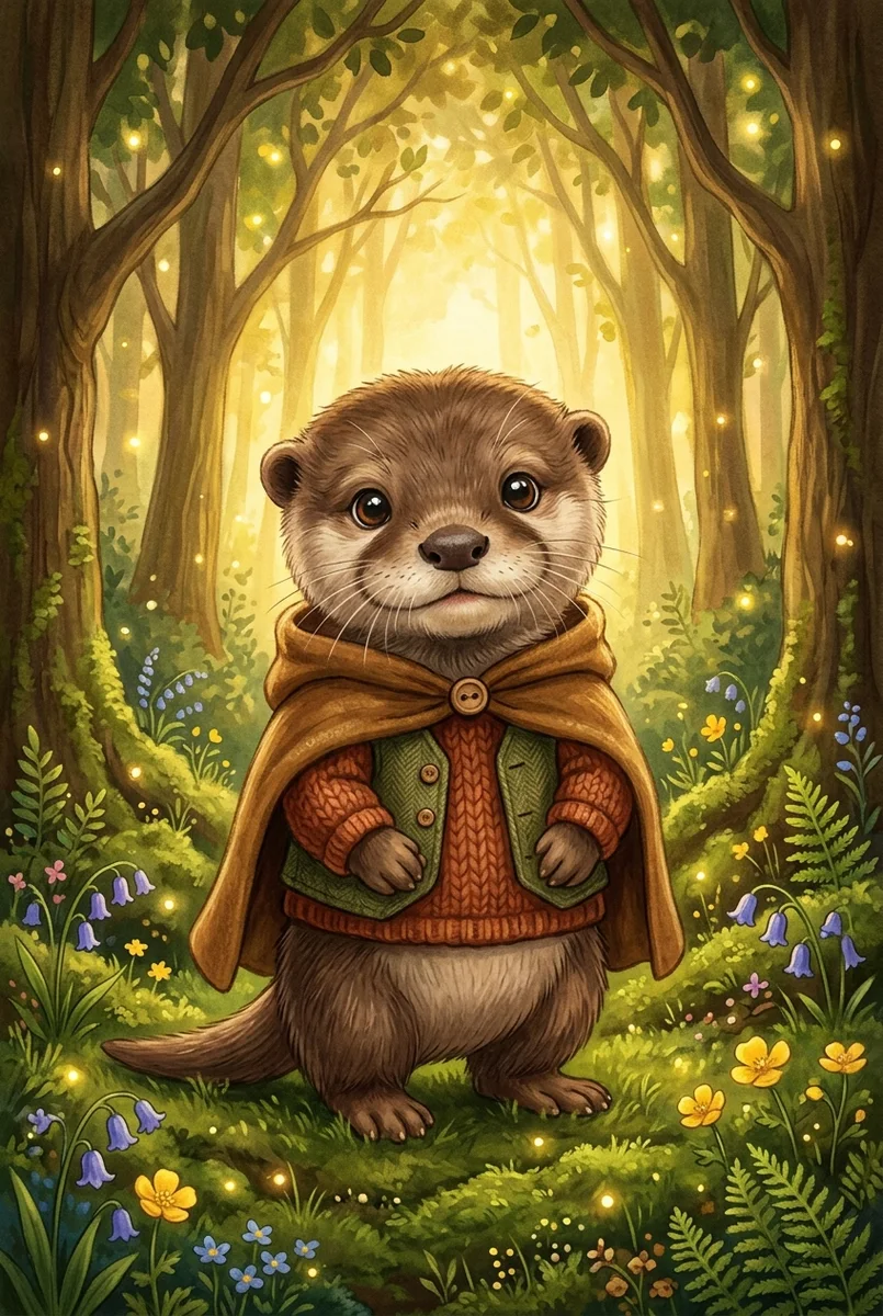 Pet Wilderkind Baby Otter Nursery Print (300 DPI)