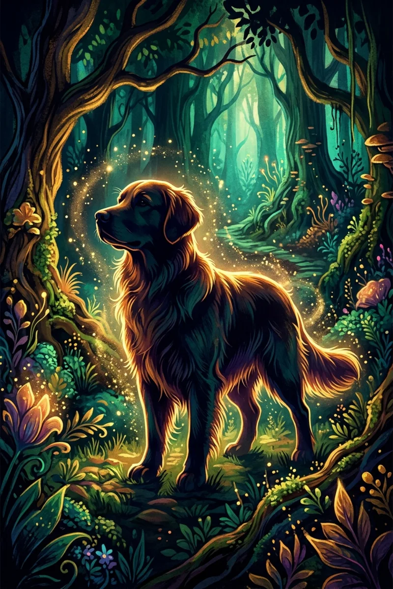 Pet Wilderkind Golden Retriever Nursery Print (300 DPI)