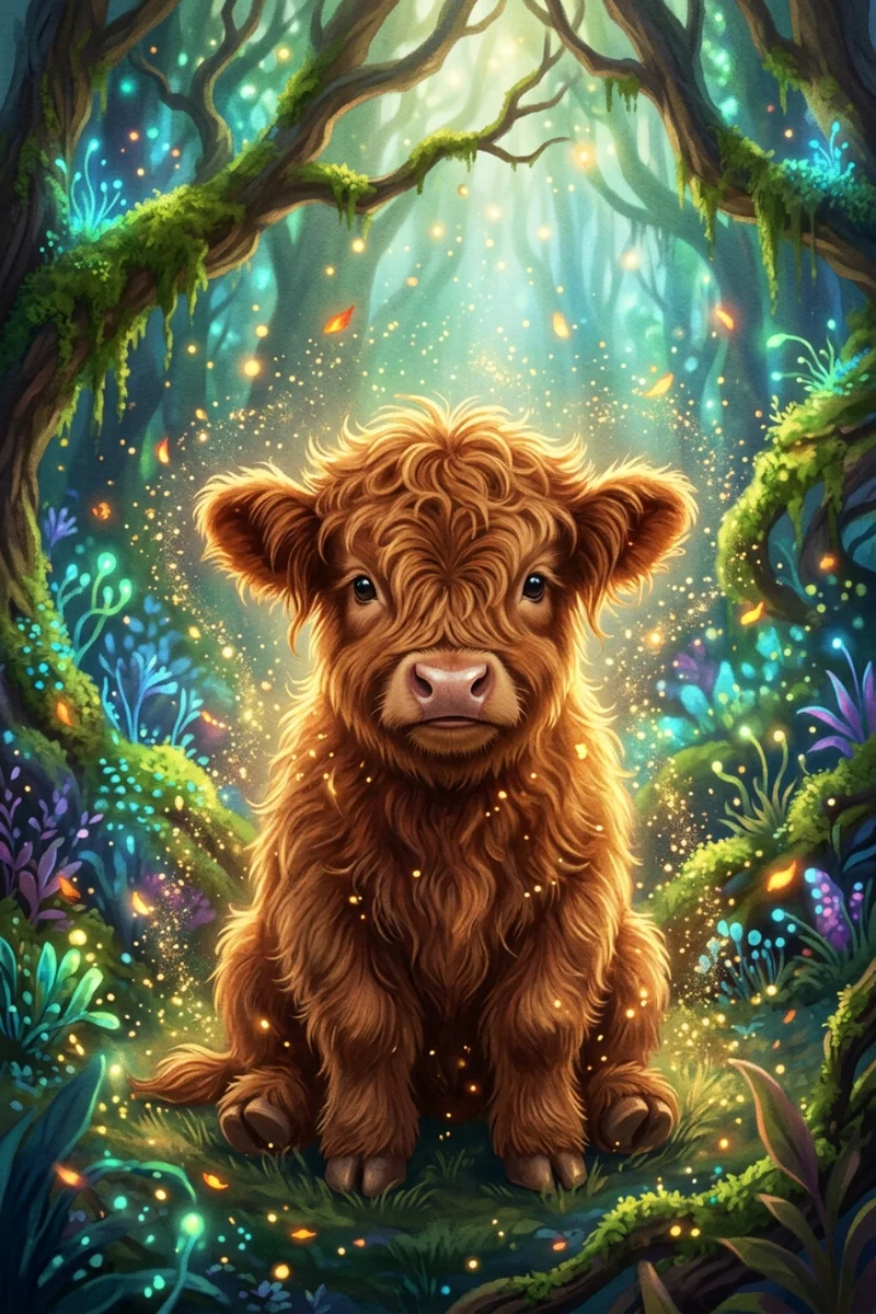 Pet Wilderkind Highland Cow Nursery Print (300 DPI)