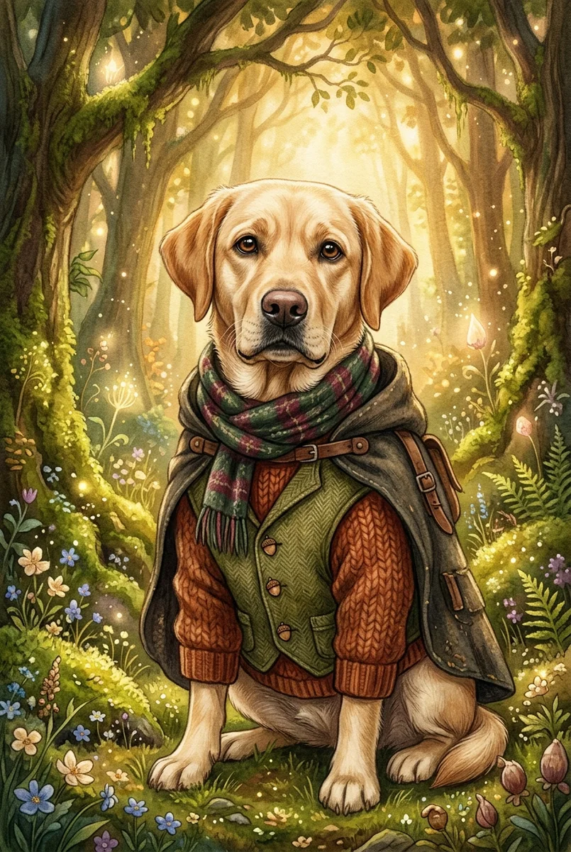 Pet Wilderkind Labrador Retriever Nursery Print (300 DPI)