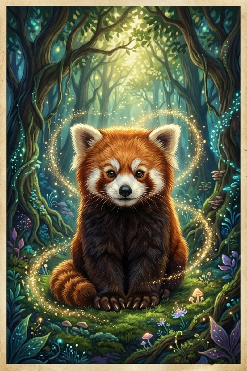Pet Wilderkind Red Panda Nursery Print (300 DPI)