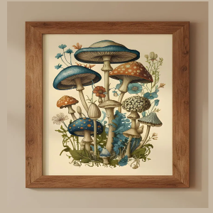 Enchanted Woodland Mushrooms Print