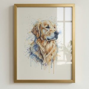 Custom Watercolor Pet Portrait