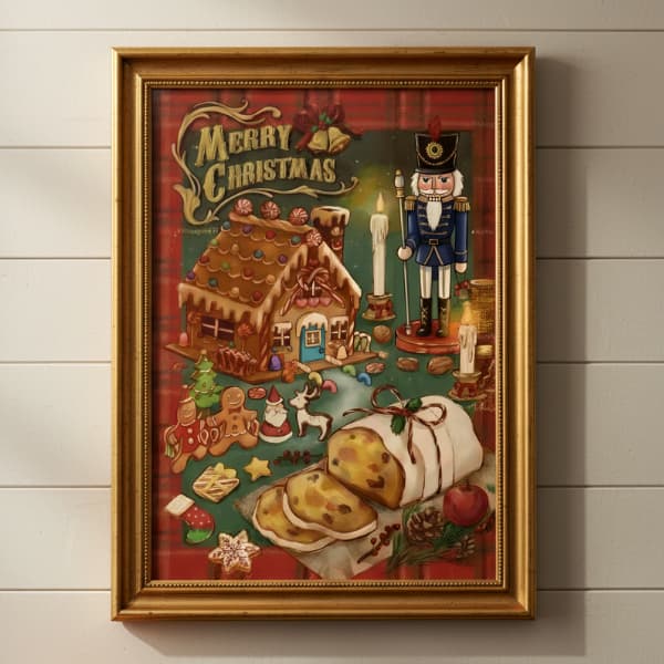 Gingerbread & Nutcracker Printable Art