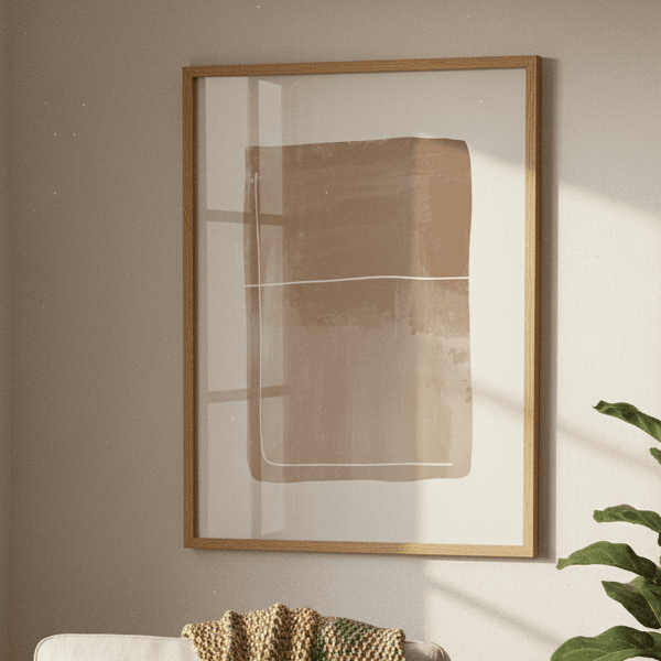 Minimalist Brushstroke Abstract Wall Art Print (300 DPI)