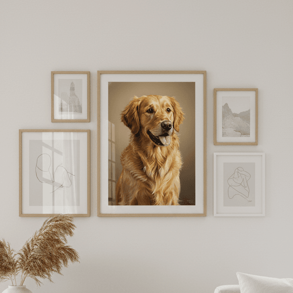 Custom Golden Retriever Portrait –  (Digital File)