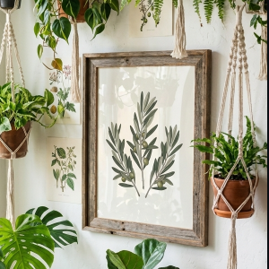 Olive Branch Trio Botanical Wall Art Print (300 DPI)