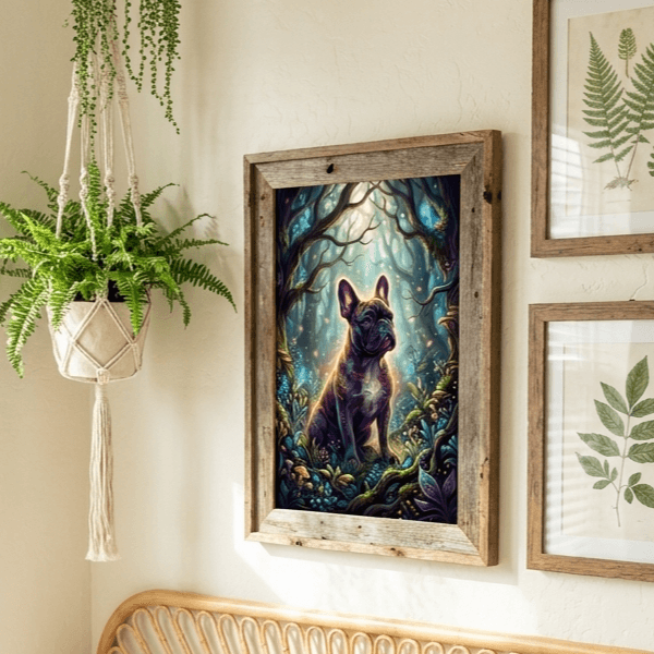 Custom French Bulldog Portrait - Pet Wilderkind Style (Digital File)