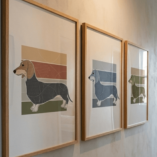 Dachshund Minimalist Scripture Wall Art (300 DPI)