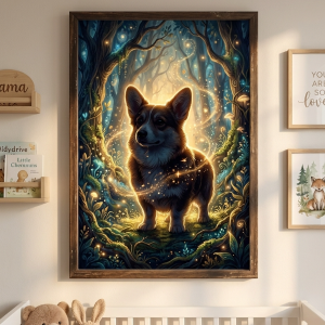 Pet Wilderkind Corgi Nursery Print (300 DPI)
