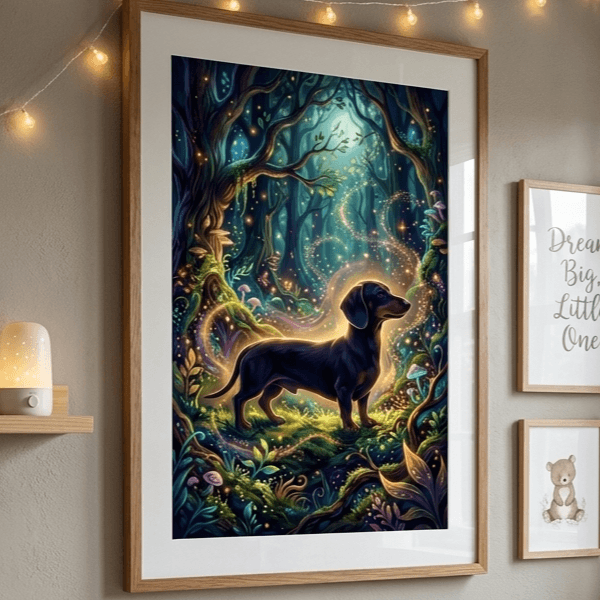 Pet Wilderkind Dachshund Nursery Print (300 DPI)