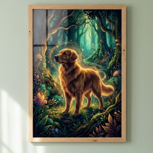 Pet Wilderkind Golden Retriever Nursery Print (300 DPI)