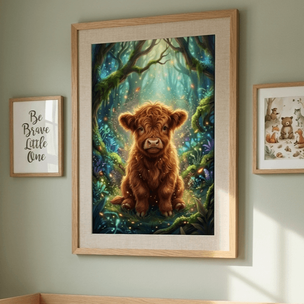 Pet Wilderkind Highland Cow Nursery Print (300 DPI)