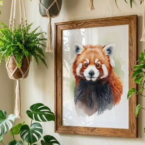 Pet Wilderkind Red Panda Nursery Print (300 DPI)