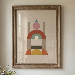 Mid-Century Arch Abstract Wall Art Print (300 DPI)