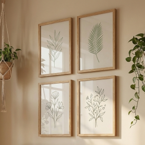 Palm Branch Botanical Wall Art Print (300 DPI)
