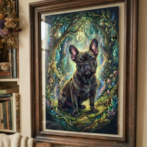 Custom French Bulldog Portrait - Pet Wilderkind Style (Digital File)