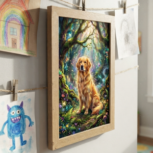 Pet Wilderkind Golden Retriever Nursery Print (300 DPI)
