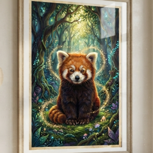 Pet Wilderkind Red Panda Nursery Print (300 DPI)
