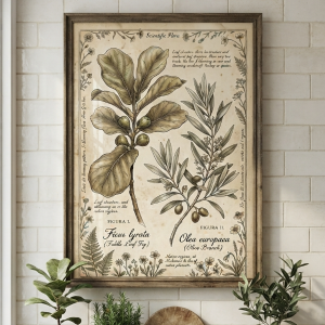 Olive Branch Botanical Wall Art Print (300 DPI)