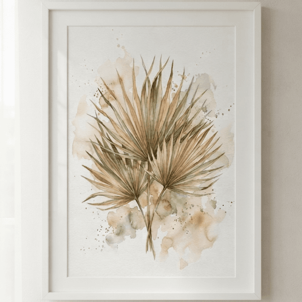 Palm Branch Botanical Wall Art Print (300 DPI)