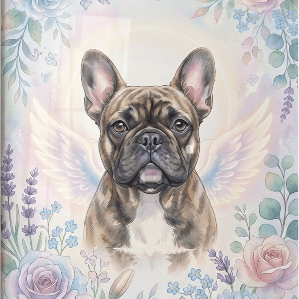 Custom French Bulldog Portrait – Memorial Style (Digital File)