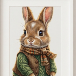 Pet Wilderkind Baby Bunny Nursery Print (300 DPI)