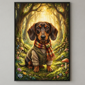 Pet Wilderkind Dachshund Nursery Print (300 DPI)