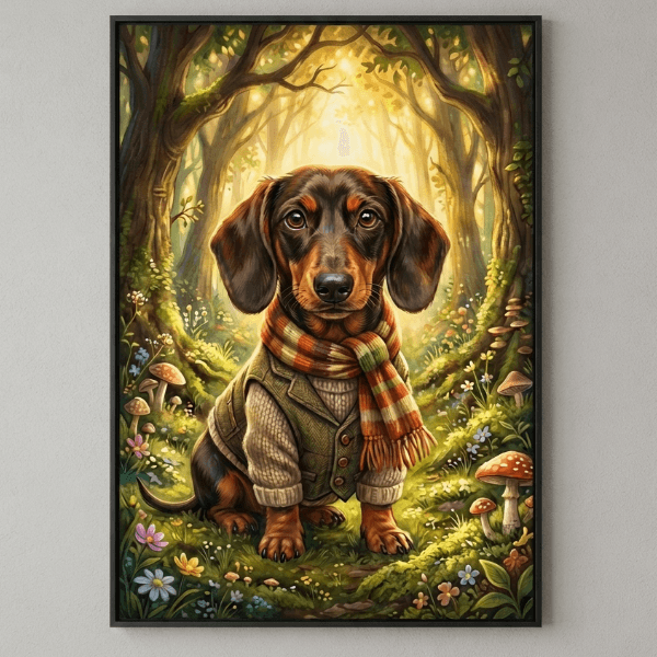 Pet Wilderkind Dachshund Nursery Print (300 DPI)