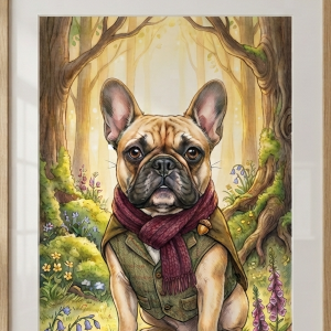 Pet Wilderkind French Bulldog Nursery Print (300 DPI)