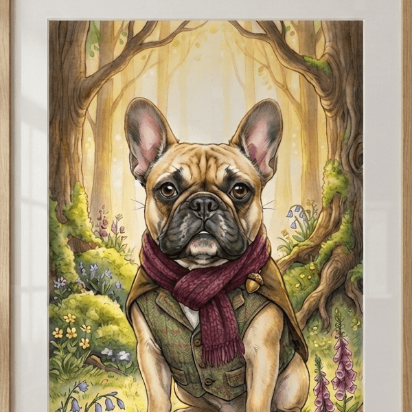 Pet Wilderkind French Bulldog Nursery Print (300 DPI)