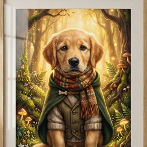 Pet Wilderkind Golden Retriever Nursery Print (300 DPI)
