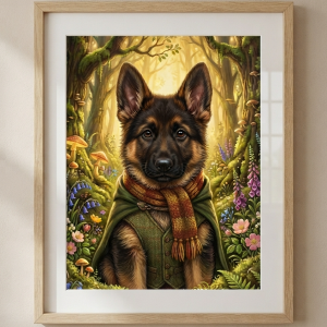 Pet Wilderkind German Shepherd Nursery Print (300 DPI)
