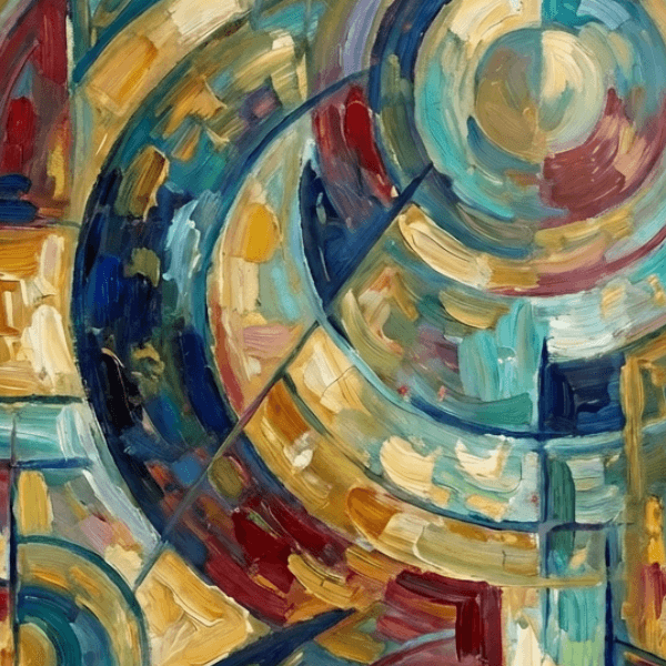 Bauhaus Curves Abstract Wall Art Print (300 DPI)