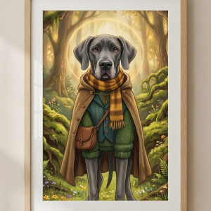 Custom Great Dane Portrait - Pet Wilderkind Style (Digital File)