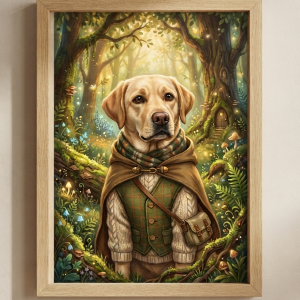 Custom Labrador Retriever Portrait - Pet Wilderkind Style (Digital File)