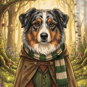 Pet Wilderkind Australian Shepherd Nursery Print (300 DPI)