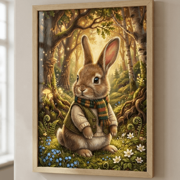 Pet Wilderkind Baby Bunny Nursery Print (300 DPI)