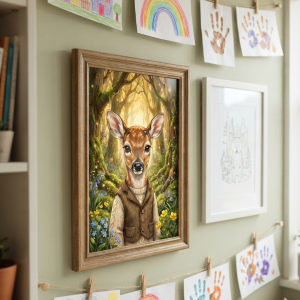 Pet Wilderkind Baby Deer Nursery Print (300 DPI)