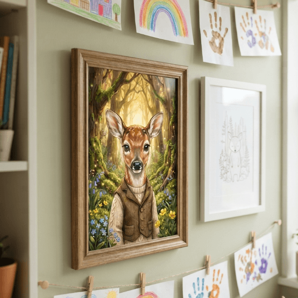Pet Wilderkind Baby Deer Nursery Print (300 DPI)