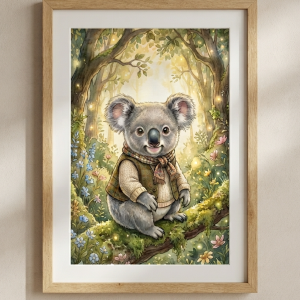 Pet Wilderkind Baby Koala Nursery Print (300 DPI)