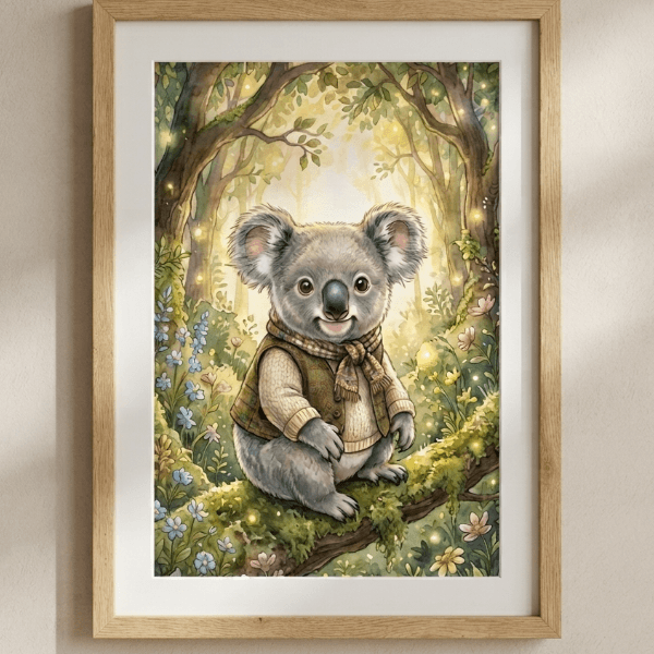 Pet Wilderkind Baby Koala Nursery Print (300 DPI)