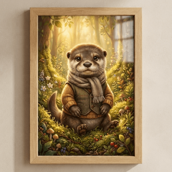 Pet Wilderkind Baby Otter Nursery Print (300 DPI)