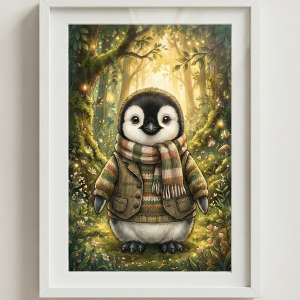 Pet Wilderkind Baby Penguin Nursery Print (300 DPI)